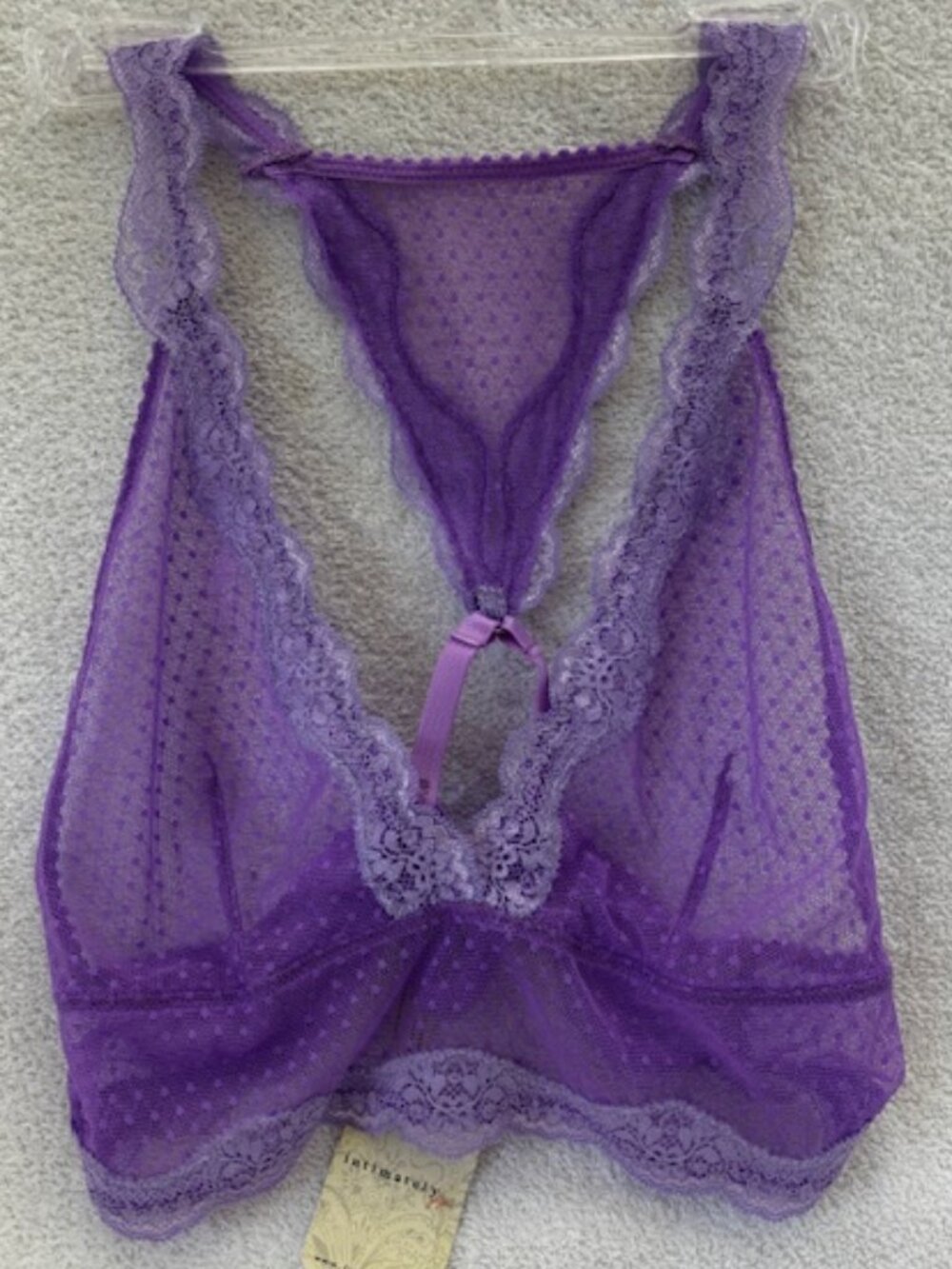 free people intimates Violet Panic adjustable racerback bralette NWT Size M